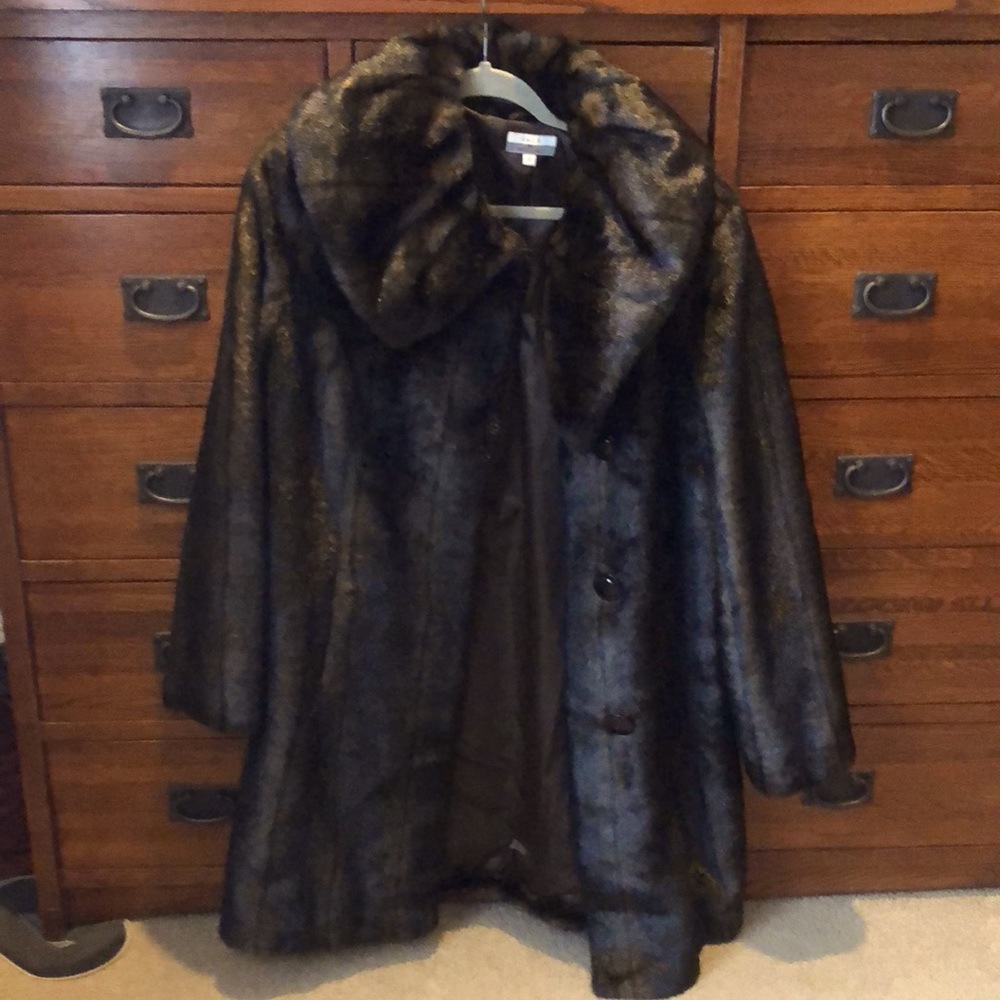 Size 12 Faux Fur Coat